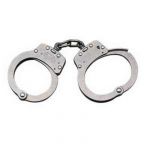 Model 103P Stainless Steel Chain-Linked Handcuffs w/Push Pin Double Locking System